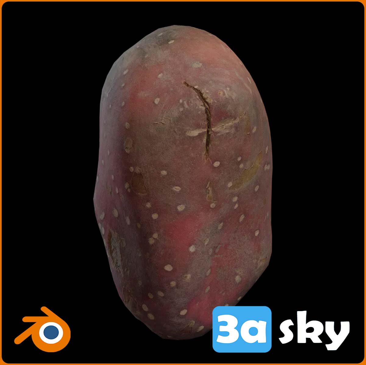 sweet_potato_4k.blend from BLENDER Models & Free Download