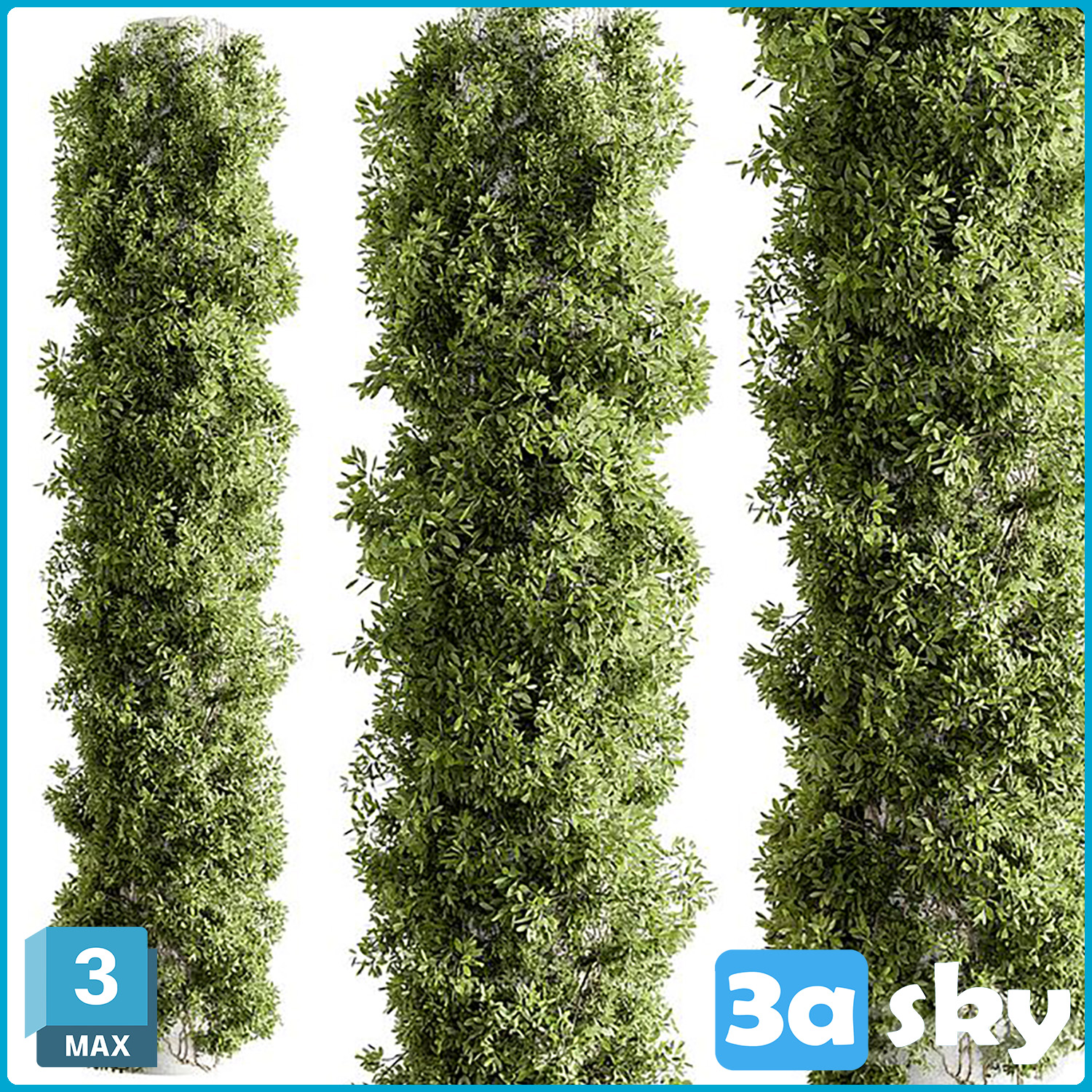Column Vertical Garden – Wall Decor 93 from 3DS MAX Models & Free Download