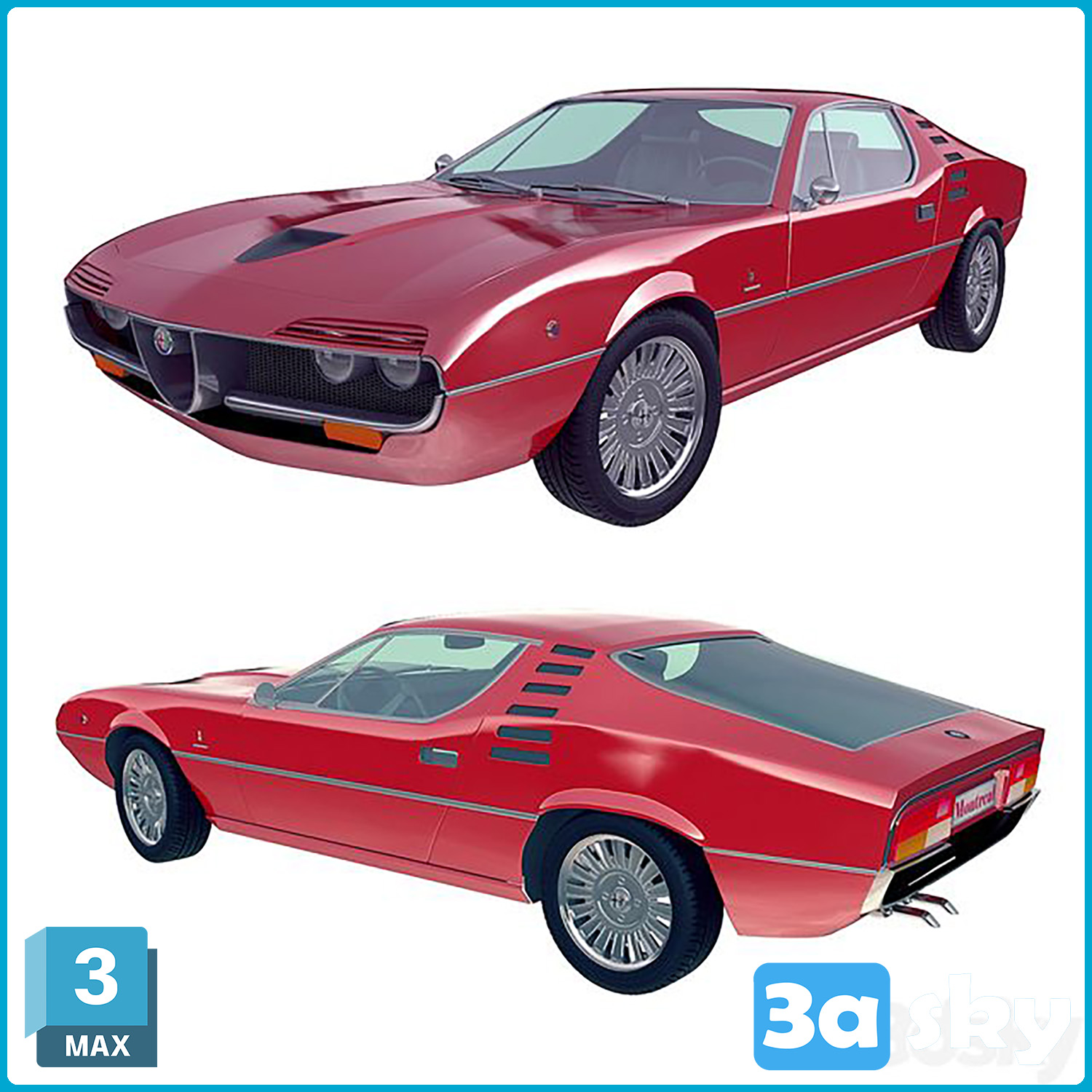 Alfa romeo montreal 1970 from 3DS MAX Models & Free Download